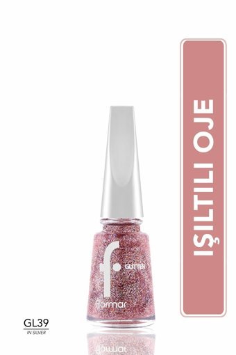 Flormar Gl39 Red In Silver Sedefli Oje