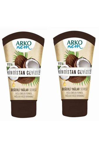 Arko Hindistan Cevizli Tüm Ciltler Organik Vegan Parfümlü El Kremi 2×60 ml