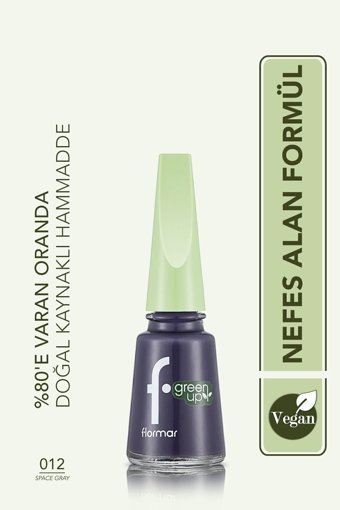 Flormar 012 Space Gray Parlak Oje