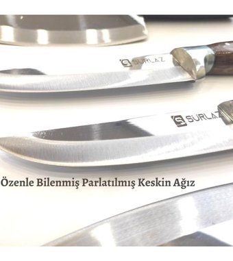 Sürlaz Ahşap Saplı 24 - 30 cm 2 Parça Düz Satır