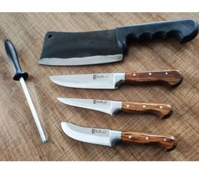 Epinox Ahşap Saplı 24 - 25 - 30 - 36 cm 5 Parça Düz Satır