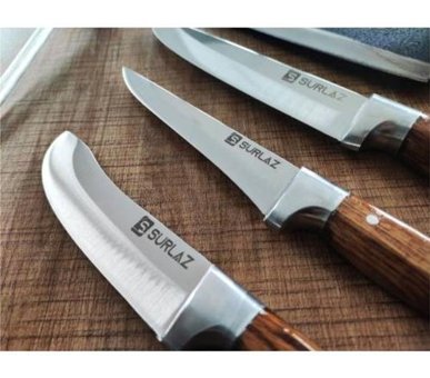 Epinox Ahşap Saplı 24 - 25 - 30 - 36 cm 5 Parça Düz Satır
