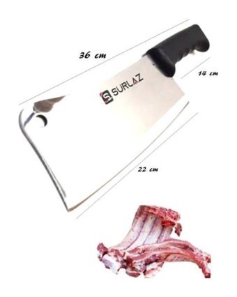 Sürlaz Plastik Saplı 17 - 22 - 16 cm 3 Parça Düz Satır