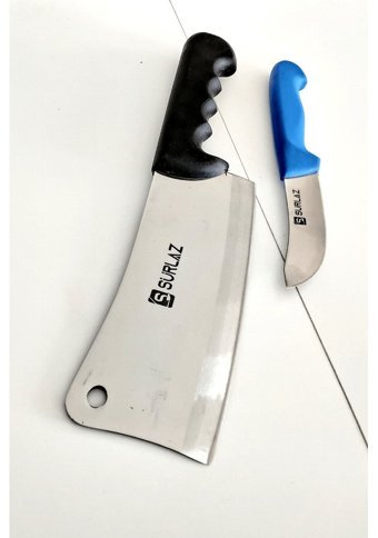 Sürlaz Plastik Saplı 19 - 11 cm 2 Parça Düz Satır