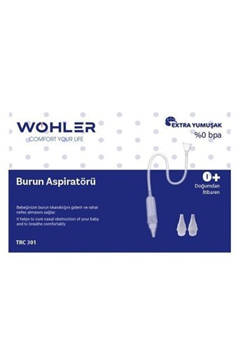 Wohler Yedek Uçlu Nazal Burun Aspiratörü Seti+ Yedek Ucu 10'lu