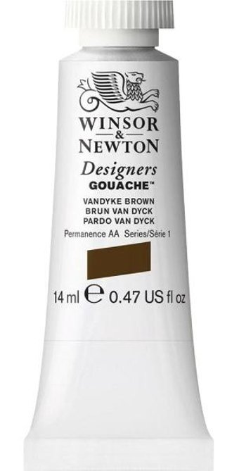 Winsor & Newton Designers 676 Tüp Kahverengi 14 ml Guaj Boya
