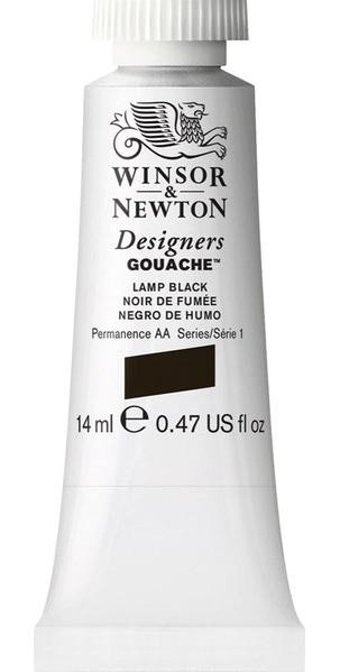 Winsor & Newton Designers 337 Tüp Siyah 14 ml Guaj Boya