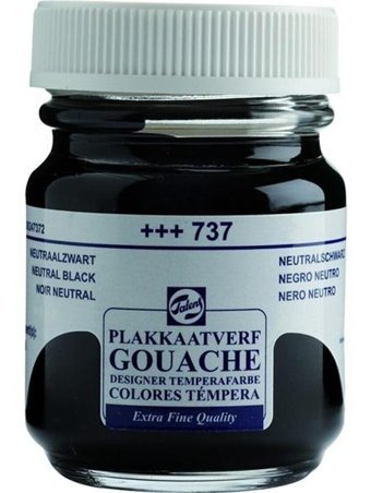 Talens 737 Siyah 16 ml Guaj Boya