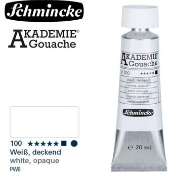 Schmincke 100 White Opaque Tüp Beyaz 20 ml Guaj Boya