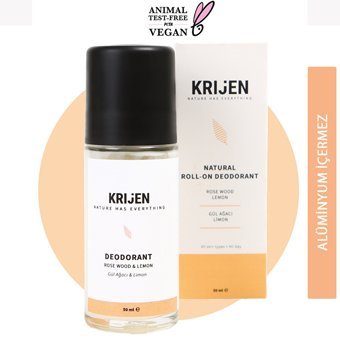 Krijen Gül Ağacı& Limon Pudrasız Organik Roll-On Kadın Deodorant 50 ml