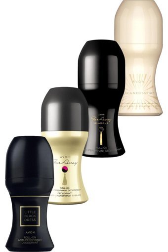 Avon Little Black Dress Far Away Incandessence ve Far Away Glamour Roll-On Kadın Deodorant 4x50 ml