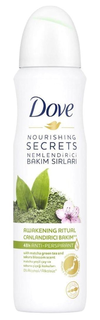Dove Matcha Pudralı Antiperspirant Sprey Kadın Deodorant 6x150 ml