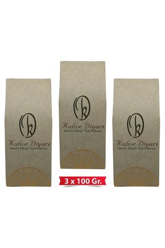 Kahve Diyarı Damla Sakızlı Orta Kavrulmuş Türk Kahvesi 3x100 gr