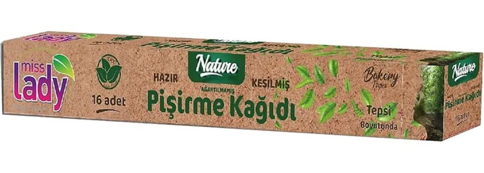 Miss Lady Nature Hazır Kesilmiş Pişirme Kağıdı 16 Adet