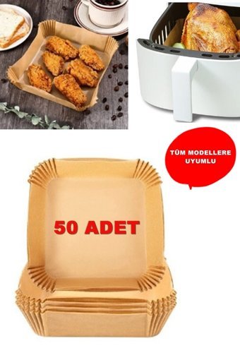 Kitchen Beauty Kare Airfryer Pişirme Kağıdı 50 Adet