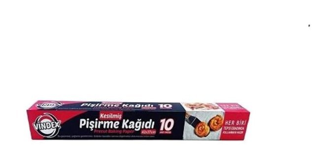 Vindex Hazır Kesilmiş Pişirme Kağıdı 10 Adet
