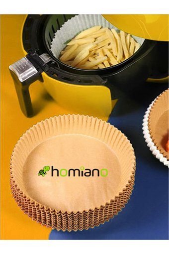 Homiano Yuvarlak Airfryer Pişirme Kağıdı 50 Adet