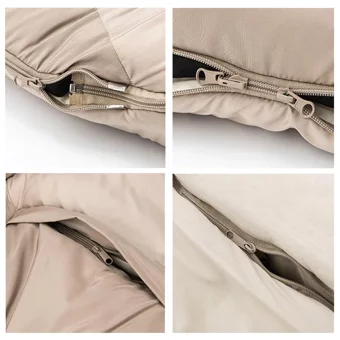 Naturehike PS300 -9 Derece Polyester Ponje 3 Mevsim Kamp Tek Kişilik Yetişkin Uyku Tulumu Gri