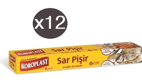 Koroplast Sar Pişir Pişirme Kağıdı 12x12 Adet