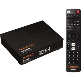 Hiremco X6 Pro 64 GB Kapasiteli 4 GB Ram Wifi 4K Android TV Box