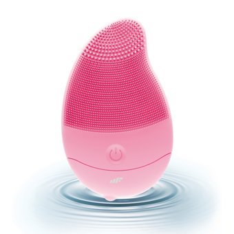 MF Product Allure 0520 200 mAh Tüm Ciltler İçin 1 Başlıklı Fırçalı Silikon Şarjlı Titreşimli Yüz Temizleme Cihazı Pembe