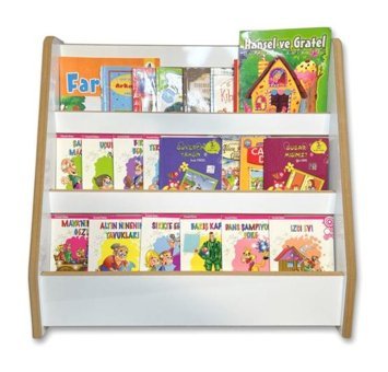 Emdief Home 3 Raflı Mdf 62 x 59 x 23 cm Beyaz Kitaplık