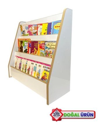 Emdief Home 3 Raflı Mdf 62 x 59 x 23 cm Beyaz Kitaplık
