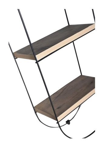 Li'L 3 Raflı Metal - Suntalam 31 x 82.5 x 16 cm Ahşap - Siyah Kitaplık