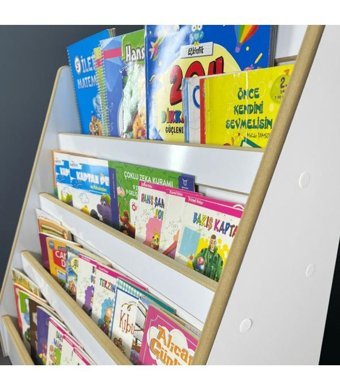 Emdief Home 4 Raflı Mdf 71 x 69 x 30 cm Beyaz Kitaplık