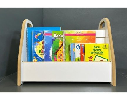 Emdief Home 3 Bölmeli 2 Raflı Mdf 52 x 39 x 28 cm Beyaz Kitaplık
