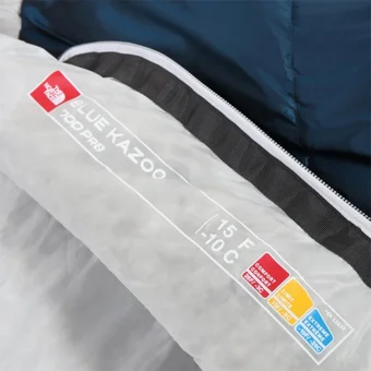 The North Face Kazoo 700 Pro -10 Derece Polyester Ekstrem Kamp Tek Kişilik Yetişkin Uyku Tulumu Mavi