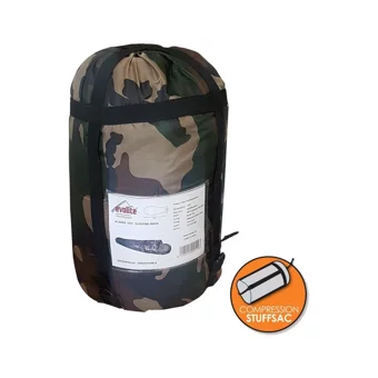 Evolite Alfa Pro -15 Derece Hollowfibre 4 Mevsim Dağcılık Tek Kişilik Yetişkin Uyku Tulumu Haki