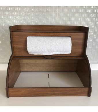 Bixwood Kapaklı Ahşap Ekmek Kutusu