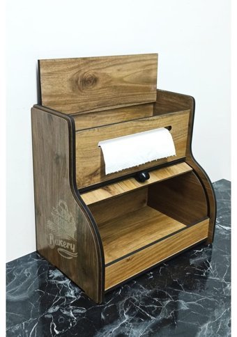 New Bread Box Kapaklı Beyaz Ekmek Kutusu