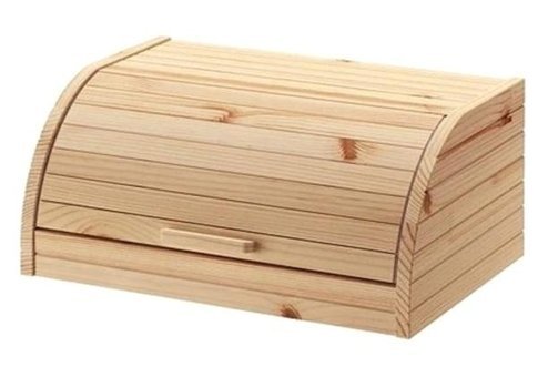 Ikea Magasin Kapaklı Çam Ekmek Kutusu