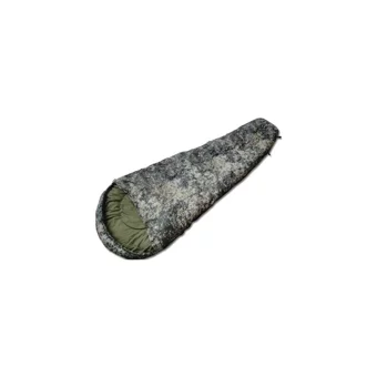 Evolite Alaska Camo Pro -15 Derece Polyester 3 Mevsim Trekking Tek Kişilik Yetişkin Uyku Tulumu Haki