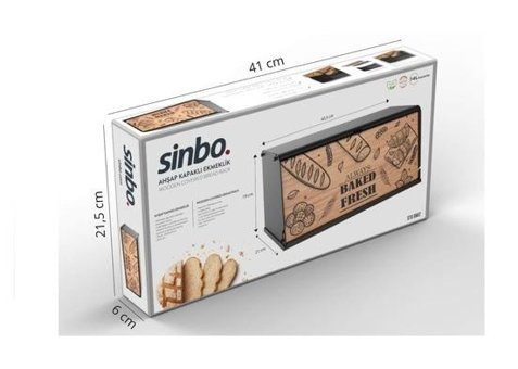 Sinbo Sto 6652 Kapaklı Kahverengi Ekmek Kutusu