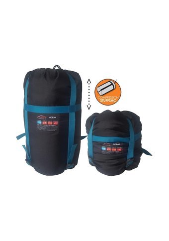 Evolite Ocean -18 Derece Polyester 3 Mevsim Trekking Tek Kişilik Yetişkin Uyku Tulumu Mavi