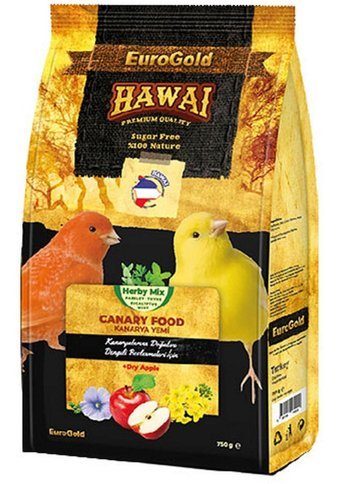 EuroGrold World Hawaı Kabuklu Elmalı Vitaminli Standart Kuş Yemi 750 gr