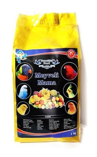 Beautiful Food Kabuksuz Karışık Vitaminli Yetişkin Kuş Yemi 1 kg