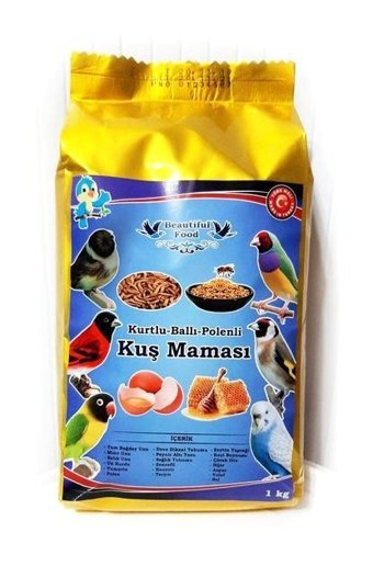 Beautiful Food Kabuksuz Karışık Vitaminli Yetişkin Kuş Yemi 1 kg