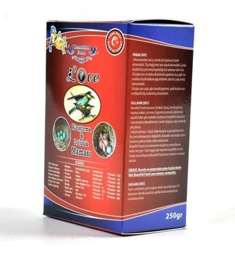 Beautiful Food Love Kabuksuz Karışık Vitaminli Yetişkin Kuş Yemi 250 gr
