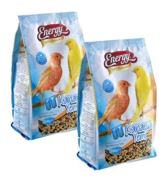Energry Super Premium Kabuklu Kenevirli Vitaminli Yetişkin Kuş Yemi 500 gr