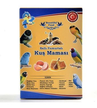 Beautiful Food Kabuksuz Ballı - Yumurtalı Vitaminli Standart Kuş Yemi 250 gr