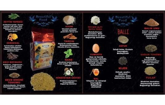 Beautiful Food Kabuksuz Karışık Vitaminli Standart Kuş Yemi 500 gr