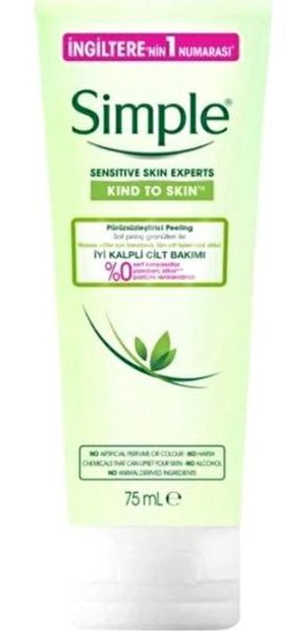 Simple Pürüzsüzleştirici Jel Tüp Yüz peelingi 2x75 ml