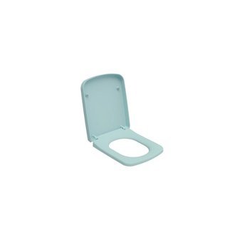Bocchi A0322-029 Üstten Sıkmalı Yavaş Kapanan Mat Buz Mavi Köşeli Klozet Kapağı