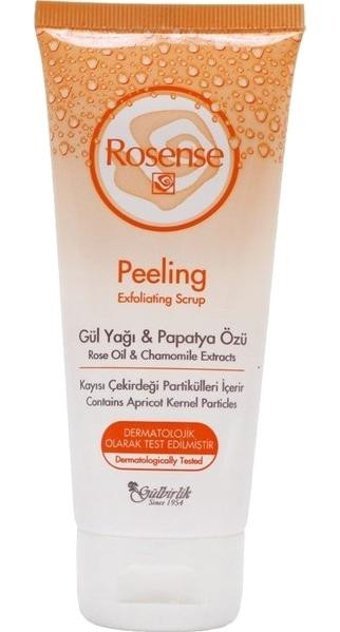 Rosense Gül Yağı&Papatya Özü Siyah Nokta Karşıtı Partiküllü Tüp Yüz peelingi 100 ml