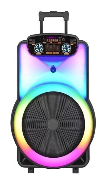 Concord NDR-Y15 Radyolu Işıklı Siyah Bluetooth Hoparlör