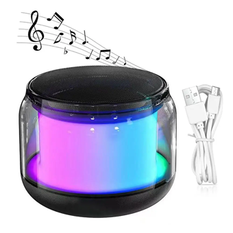 DVIP Q1 360 Işıklı Siyah Bluetooth Hoparlör